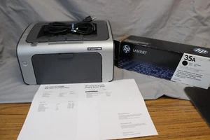 HP LaserJet P1006 b/w laser printer usb 13,900 impressions extra toner 35a - Picture 1 of 15
