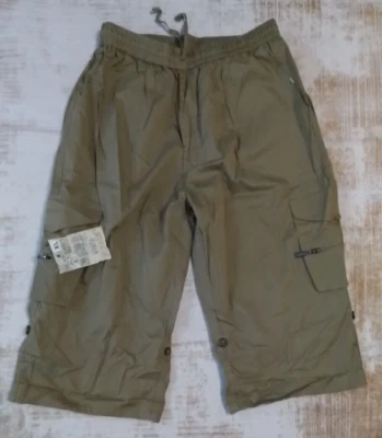 Pantalones Capri Estilo Carga S-Mark Juvenil XL Cintura 26 Entrepierna 15 Nuevos con Etiquetas Nos Foto 1 de 4