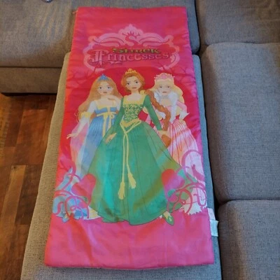 Saco de dormir vintage para niños Shrek Princesses media cremallera Fiona 46 pulgadas de largo X 20 pulgadas de ancho Foto 1 de 4