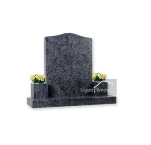 The Harwich Ogee Granite Headstone Bahama Blue - Picture 1 of 1