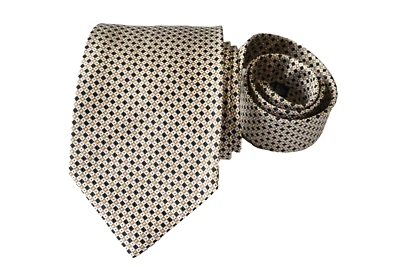 CORBATA HOMBRE BROOKS BROTHERS BEIGE/GEOMÉTRICA Ancho: 3.7/8" Largo: 57" Foto 1 de 3