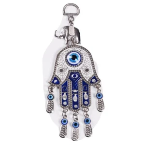 Turkish Lucky Hanging Nazar Amulet Wall Hanging With Elephant - Picture 1 of 5