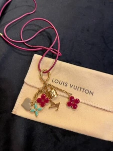 LOUIS VUITTON Bag charm Key chain holder ring AUTH Sweet monogram LV SE15 F/S - Picture 1 of 13