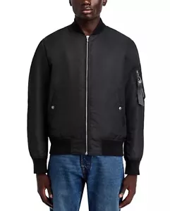 Rag & Bone Men’s Manston Bomber Flight Jacket Black Sz Large Brand New w/ Tags - Picture 1 of 9