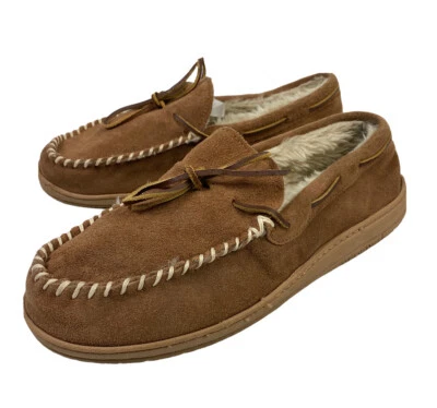 Florsheim Men's 11M 22SH-011 Brown Slipper Moccasin Shoe — 第 1/4 张图片