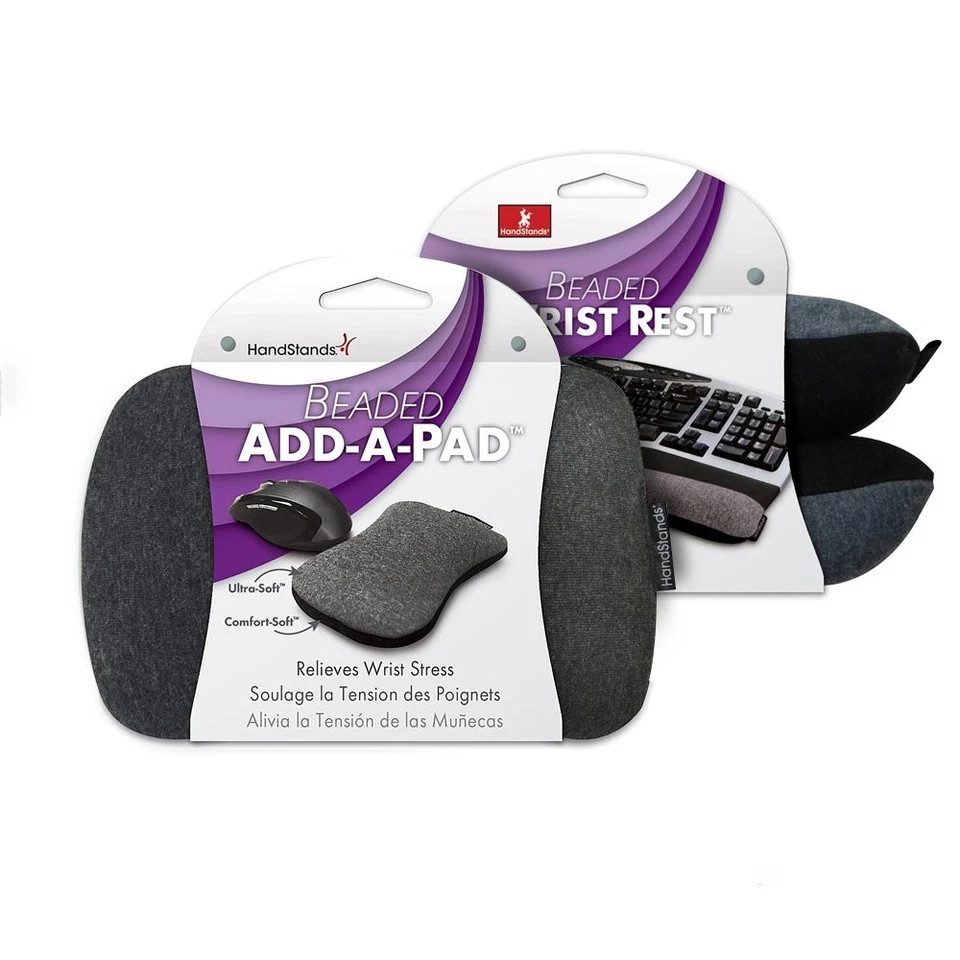 Handstands Beaded Keyboard & Mouse Wrist Support For Computer, Laptop - Image 1 of 2