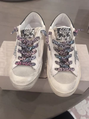 White Superstar Golden Goose White Purple Bottom  Size 36 - Image 1 of 4