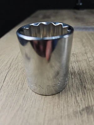 1" Craftsman 1/2" Drive Socket SAE Chrome Shallow 12pt New W/O Box CMMT47514 - Image 1 of 2