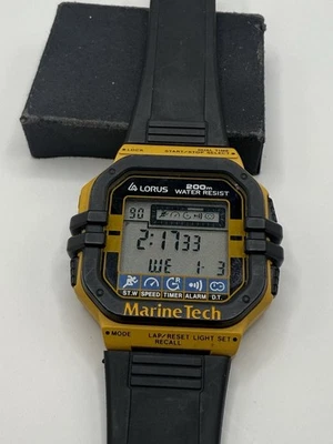 Rare Seiko/Lorus Marine Tech Men’s Divers Digital Watch 200M W359-4A30 - Image 1 of 4