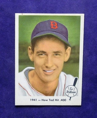 Fleer Ted Williams 1959 "1941 - Cómo Ted Hit 400" #17 "Tarjeta de aspecto muy nítido" Foto 1 de 3