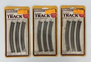 Life Like N Gauge 9 3/4" in Radius Curved Track 1 Atlas Nickel No. 7800 Lot of 3 - Picture 1 of 5