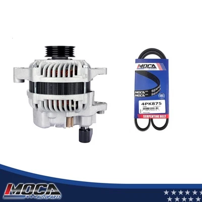 Serpentine Belt Fit 1985-2008 Acura Chrysler Toyota Hyundai 2.4, 2.7 EPDM 4PK875 - Image 1 of 4