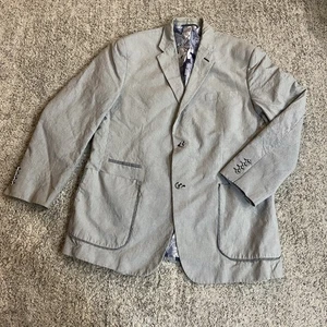 Robert Graham Men’s Blazer Pin Striped Lined  Sports Coat 44L - Picture 1 of 11
