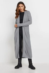 LTS Tall Longline Ribbed Balloon Sleeve Cardigan - Picture 1 of 21