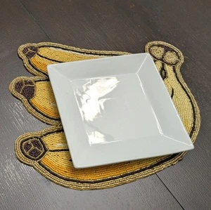 2 Bananenförmige Perlen Tischsets 16X 11 Zoll NEU - Bild 1 von 15