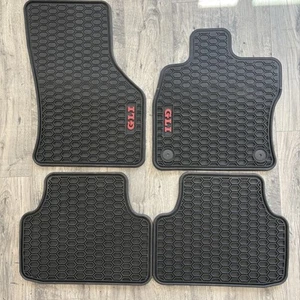 Volkswagen Jetta GLI All Weather Rubber 4 Mats 2022 Black Red Letters - Picture 1 of 9