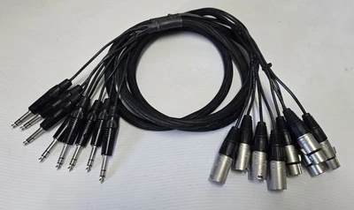 Cable de E/S Belden Neutrik XLR de 8 canales macho/hembra a 1/4" TRS de 7 pies Foto 1 de 2