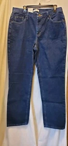 Riders Lee Women’s Size 16 L Jeans Regular Straight Blue Denim - Picture 1 of 9