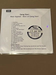 Gang Starr - Mass Appeal: The Best Of CD UK Promo 2006 Promotional - Foto 1 di 4