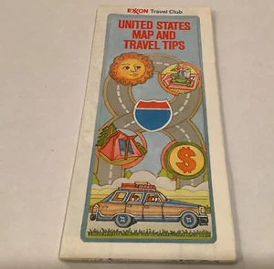 Vintage EXXON TRAVEL CLUB Karte 1984 VEREINIGTE STAATEN Reiseführer Campingparks - Bild 1 von 2