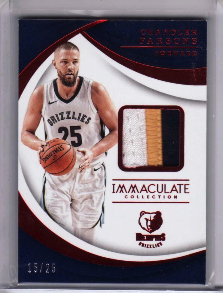 2017-18 Immaculate Chandler Parson Game Worn Patch 15/25 - Image 1 of 1