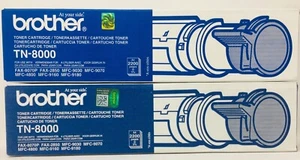 Brother TN-8000 Original Toner Fax 8070P/Fax 2850/MFC-9160/MFC-9180 (x 2 pcs) - Picture 1 of 1