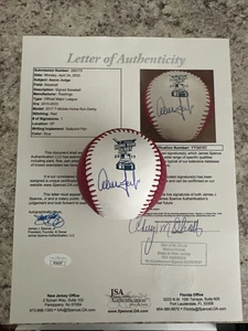 Aaron Judge Signed Autographed 2017 HOMERUN DERBY BaseBALL New York Yankees JSA - Picture 1 of 6