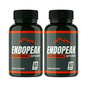 2-Pack Endopeak Male Pills - Endo peak Male Vitality Support Supplement 120 Caps - Picture 1 of 3