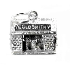 STERLING SILVER MOVING BLACKSMITH CHARM - Picture 1 of 6