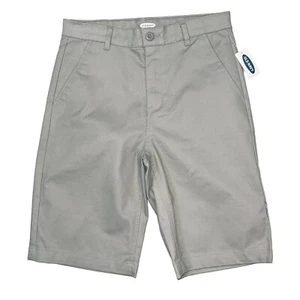 Old Navy Boys 16 Uniform Built in Flex Stain Resistant Khaki Short School NEW - Picture 1 of 4