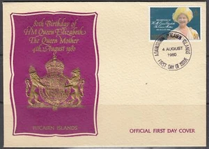 Pitcairn Scott 193 FDC - Queen Mother, 80th Birthday - Picture 1 of 1