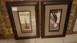 Pair of Voices Harmony matted wall art, beautiful framed art