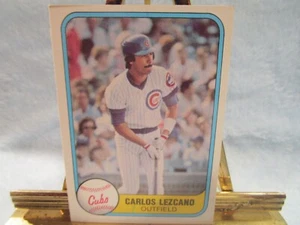 Carlos Lezcano, Outfield, Chicago Cubs, 1981 Fleer Corp #307 - Picture 1 of 2