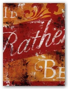 IMPRESIÓN ARTÍSTICA I'D RATHER BE de Rodney White Imagen Tamaño 7" x 5" - Imagen 1 de 1