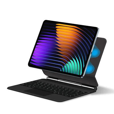 For Xiaomi Pad 7/Pro 11.2 Leather Magnet Floating Cantilever Stand Keyboard Case - Image 1 of 4