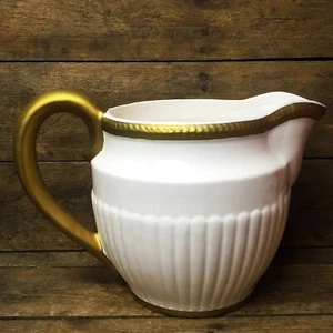 FTD Cream Pitcher with Gold Trim ceramic - Picture 1 of 5