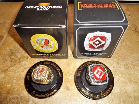 Springfield Cardinals '12 Texas League Champs 10 Yr Anniversary Replica Ring SGA Cover