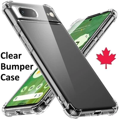 Clear TPU Bumper Case For Google Pixel 9 Pro 9a 8 8a 7 7a 6 6a 5 4 XL 3 3a - Image 1 of 4