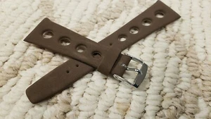 OEM NOS vintage Stylecraft 60`s Brown GT Divers CORFAM 22MM vintage watch strap - Picture 1 of 7