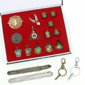 Neu 14 Stck. Harry Potter Zauberstab Magische Zauberstäbe Ringe Halskette dekorieren Geschenk Cosplay - Bild 1 von 7