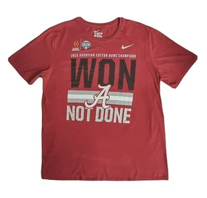 The Nike Tee Alabama Crimson Tide Football 2015 Short Sleeve Red Mens XL - Picture 1 of 7