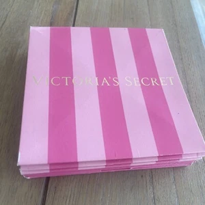 Victoria’s Secret GIFT Box Lot of Pink White Striped Small 7.5x7.5 - Imagen 1 de 2