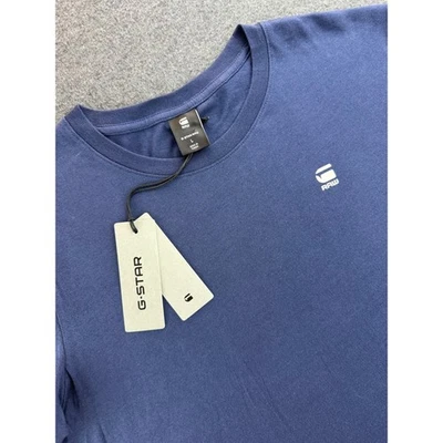 Camiseta G Star Raw Calce Ajustado Azul Sartho Jersey Para Hombre Talla Grande Manga Corta Nueva con Etiquetas Foto 1 de 4