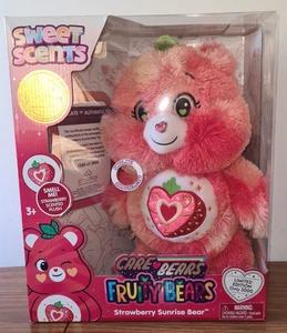 Care Bears 2025 Scented Fruity Bears Strawberry Sunrise Bear Plush 1095 out 3000 - Picture 1 of 11