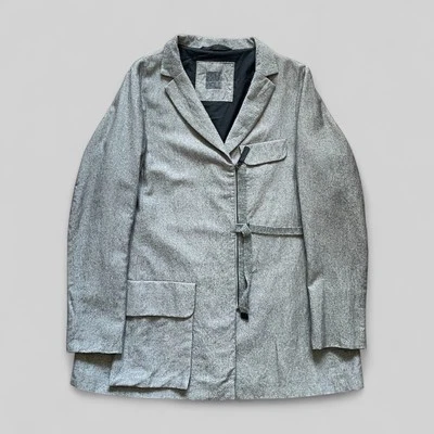 Abrigo asimétrico Annette Görtz gris lana/ramie para mujer - talla EU38 / UK12 / US8 Foto 1 de 4