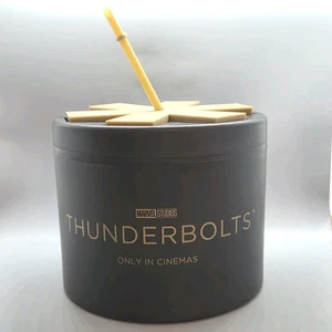 Marvel Thunderbolts Asterisco Popcorn Secchiello/Bevanda da Collezione Regal Theater Usato in Ottime Condizioni - Foto 1 di 5