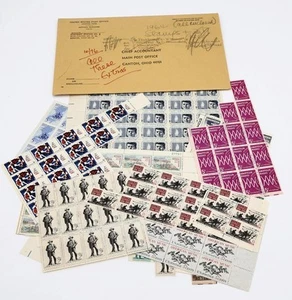 Lote de estampillas postales vintage de Estados Unidos de 1964 sin usar - Imagen 1 de 5