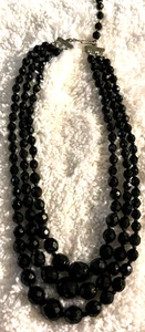 Jewelry- Necklace- Black Multi Strand - Picture 1 of 2