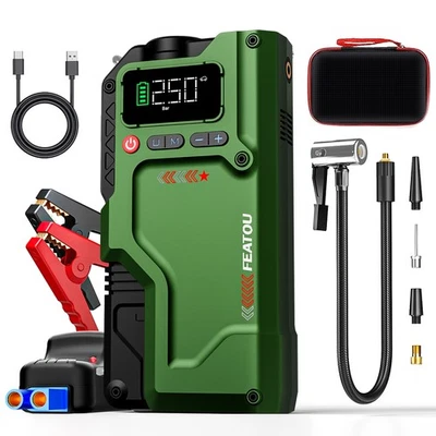 8000A Car Jump Starter Booster Jumper Box Power Bank Battery Charger Portable - Image 1 of 4