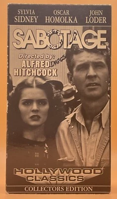 Sabotage VHS 1936, 1996 Alfred Hitchcock **Buy 2 Get 1 Free** Foto 1 de 3